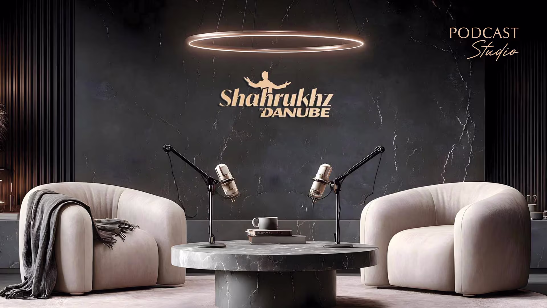 Podcast studio at Shahrukhz Residences by Danube, Dubai Maritime City